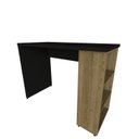 Ver imagem 4 de Conjunto de Mesa com Prateleiras para Escritório ou Home Office de Largura 100cm MDF Preto E Carvalho Mel