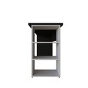Ver imagem 6 de Conjunto de Mesa com Prateleiras para Escritório ou Home Office de Largura 100cm MDF Preto E Cinza Cristal
