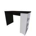 Ver imagem 4 de Conjunto de Mesa com Prateleiras para Escritório ou Home Office de Largura 100cm MDF Preto E Cinza Cristal