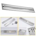 Ver imagem 5 de Ralo Linear Embralumi Oculto Invisível Grelha Inox 60x10cm