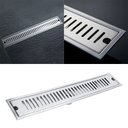 Ver imagem 3 de Ralo Linear Embralumi Oculto Invisível Grelha Inox 60x10cm