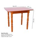 Ver imagem 3 de Mesa Dobrável Pes Torneados 96 Cm 110lb Marjori - Mel Brilho