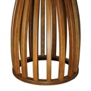 Ver imagem 4 de Mesa de Jantar Armonia 6 Lugares Redonda Vidro 150cm Amêndoa e Preto