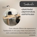 Ver mais imagens de Conjunto para Escritório 2 Mesas de Reunião em Tamburato 4000cm Carvalho e Branco Artany