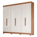 Ver imagem 1 de Guarda Roupa Maite 6 Portas 6 Gavetas com Pés Mdf