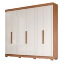 Ver imagem 2 de Guarda Roupa Maite 6 Portas 6 Gavetas com Pés MDF
