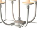 Ver imagem 6 de Luminária de Ferro Ouro Velho Com Cúpula algodão Rustico Libertas Rosas Artesanato Quadrado Branco