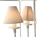 Ver imagem 5 de Luminária de Ferro Ouro Velho Com Cúpula algodão Rustico Libertas Rosas Artesanato Quadrado Branco