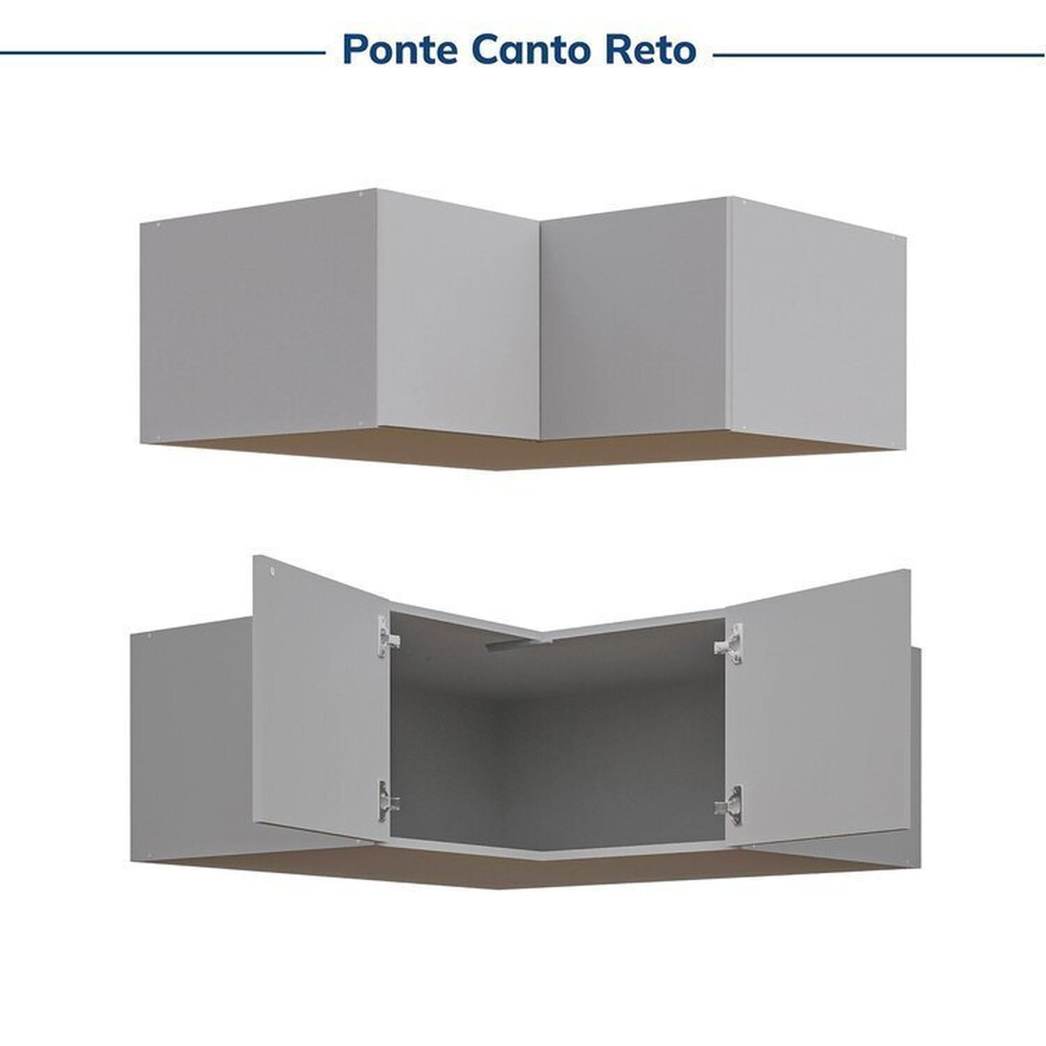 Guarda-roupa Modulado de Canto 2 Peças 2 Portas Jade Cabecasa Madeiramadeira - 13