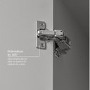 Ver mais imagens de Guarda-Roupa Planejado de Canto 2 Peças 2 Portas Jade CabeCasa MadeiraOriginals Cinza/Urbano