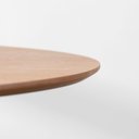 Ver imagem 4 de Conjunto Mesa de Jantar Thai Redonda Carvalho Americano - 1,20m + 4 Cadeiras Lalá Estofada PU - Cogn