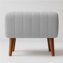 Ver imagem 4 de Puff Verso Bouclé Premium Exclusivo de Luxo Assento Extra para Sala Quarto Pés Palito Design Autoral