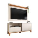 Ver imagem 1 de Bancada Funcional Mondrian 1.5 + Painel Extensível Mondrian Off White Freijó
