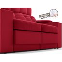 Ver imagem 7 de Sofá com Porta Copos e Carregador USB Eureka 1,70m Assento Retrátil e Reclinável Velosuede