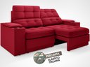 Ver mais imagens de Sofá com Porta Copos e Carregador USB Eureka 1,70m Assento Retrátil e Reclinável Velosuede