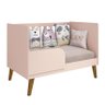 Berço Americano e Cômoda Infantil Ambiente Retro Ayla Rosa Fosco - Reller - 6