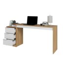 Ver imagem 2 de Escrivaninha Mesa de Escritório 176,5cm Flex Marrom Lamina Mel