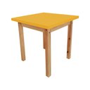 Ver imagem 1 de Mesa 65x65cm Amarelo Linha Colorê Infantil para Escolas