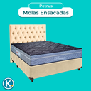 Ver imagem 4 de Kit Cabeceira + Cama Box + Colchão Casal Molas Ensacadas Petrus Paropas