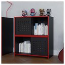 Ver imagem 3 de Armário Gamer Escritório 2 Porta Pixel Preto Caemmun