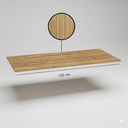 Ver imagem 6 de Tampo Freijó de Cozinha para Balcão Pia e Cooktop de Madeira Resistente e Compacto 120x51 Cm