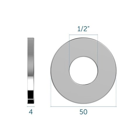 Canopla 1/2" Cromado para Torneiras e Filtros - 081318