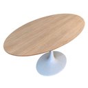 Ver imagem 2 de Mesa de Jantar Tulipa Saarinen 160x90cm Base Branca Tampo Jade