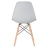 KIT - Mesa redonda Eames 100 cm branco + 5 cadeiras Eiffel DSW Cinza claro - 5