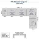 Ver imagem 3 de Guarda-Roupa Planejado de Canto 10 Peças 14 Portas Jade CabeCasa MadeiraOriginals Cinza/Urbano
