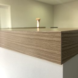 Kit 2 Peças Balcão para Atendimento Recepção e Armário Multiuso Baixo com 3 Gavetas em Tamburato - 11