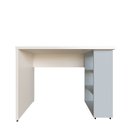 Ver imagem 5 de Conjunto de Mesa com Prateleiras para Escritório ou Home Office de Largura 90cm MDF Branco e Cinza Cristal