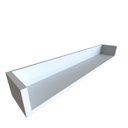 Ver imagem 7 de Conjunto de Mesa com Prateleiras para Escritório ou Home Office de Largura 90cm MDF Branco e Cinza Cristal
