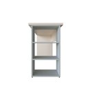 Ver imagem 6 de Conjunto de Mesa com Prateleiras para Escritório ou Home Office de Largura 90cm MDF Branco e Cinza Cristal