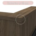 Ver imagem 5 de Conjunto Recepção Balcão de Atendimento e Balcão Tamburato com 3 Gavetas Preto/Charuto Artany