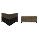 Ver imagem 2 de Conjunto Recepção Balcão de Atendimento e Balcão Tamburato com 3 Gavetas