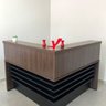 Conjunto Recepção Balcão de Atendimento e Balcão Tamburato com 3 Gavetas - 13
