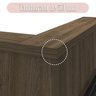 Conjunto Recepção Balcão de Atendimento e Balcão Tamburato com 3 Gavetas - 17