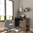 Ver imagem 2 de Conjunto de Mesa com Prateleiras para Escritório ou Home Office 90 Cm de Largura