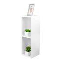 Ver imagem 2 de Mesa De Cabeceira Pequena 20x20x60cm Diamante Branco Quarto Sala