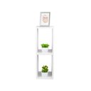 Ver imagem 1 de Mesa De Cabeceira Pequena 20x20x60cm Diamante Branco Quarto Sala