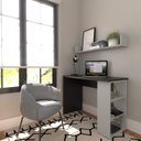 Ver imagem 2 de Conjunto de Mesa com Prateleiras para Escritório ou Home Office 90 Cm de Largura