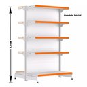 Ver imagem 2 de Gondola Centro 170 Fit Inicial Branco 10 Bandeja Pe Laranja