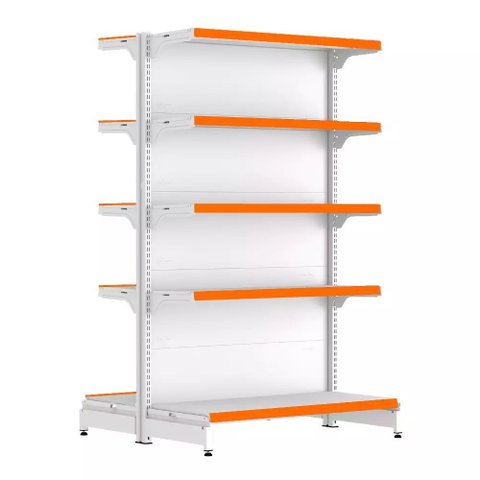 Gondola Centro 170 Fit Inicial Branco 10 Bandeja Pe Laranja