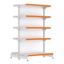 Ver imagem 1 de Gondola Centro 170 Fit Inicial Branco 10 Bandeja Pe Laranja