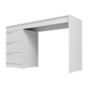 Ver imagem 7 de Mesa Escrivaninha 3 Gavetas 176,5cm Branco