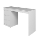 Ver imagem 6 de Mesa Escrivaninha 3 Gavetas 176,5cm Branco