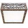 Luminária Decorativa Madeira Plafon Copacabana Quad 40cm - 6
