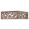 Luminária Decorativa Madeira Plafon Copacabana Quad 40cm - 5