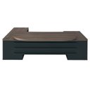 Ver imagem 6 de Kit 3 Peças com Mesa para Escritório Presidente, Armário Multiuso Alto e Armário Baixo em Tamburato