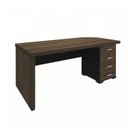 Ver imagem 6 de Kit 3 Peças com Mesa para Escritório Diretor em Tamburato, Armário Alto e Armário Baixo com Gavetas